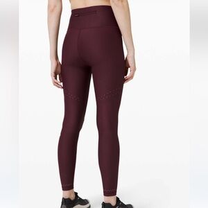 Lululemon Zoned In Tight 27" Cassis Burgundy Size 6